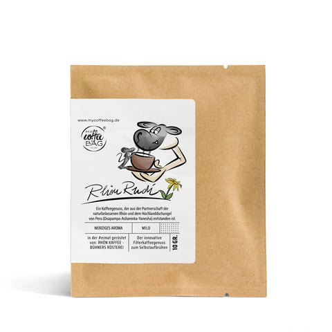 Il caffè dal gusto delicato e speziato proveniente dalle giungle montuose del Perù: Drip Coffee Bag Rhön Rudi (MyTastebox)