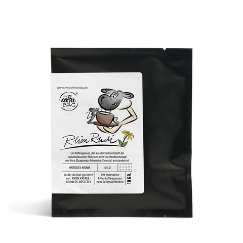 Il caffè dal gusto delicato e speziato proveniente dalle giungle degli altipiani del Perù: Drip Coffee Bag Rhön Rudi